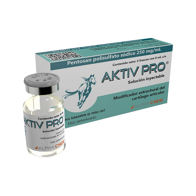 AKTIV PRO 25% SOLUCION INYECTABLE 8 ML/250 mg/ml (PENTOSAN POLISULFATO SODICO) CAJA/4