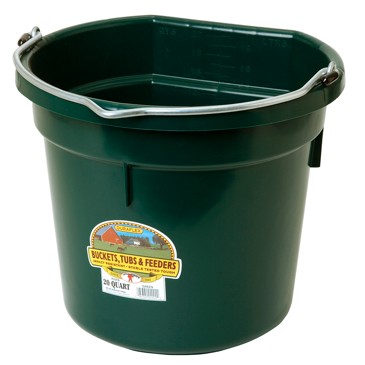 TINA LADO PLANO 20 QT FLAT BACK PLASTIC BUCKET