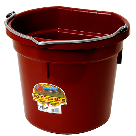 TINA LADO PLANO 20 QT FLAT BACK PLASTIC BUCKET