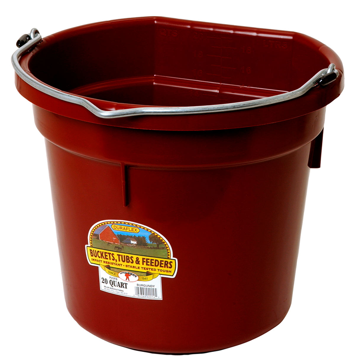 TINA LADO PLANO 20 QT FLAT BACK PLASTIC BUCKET