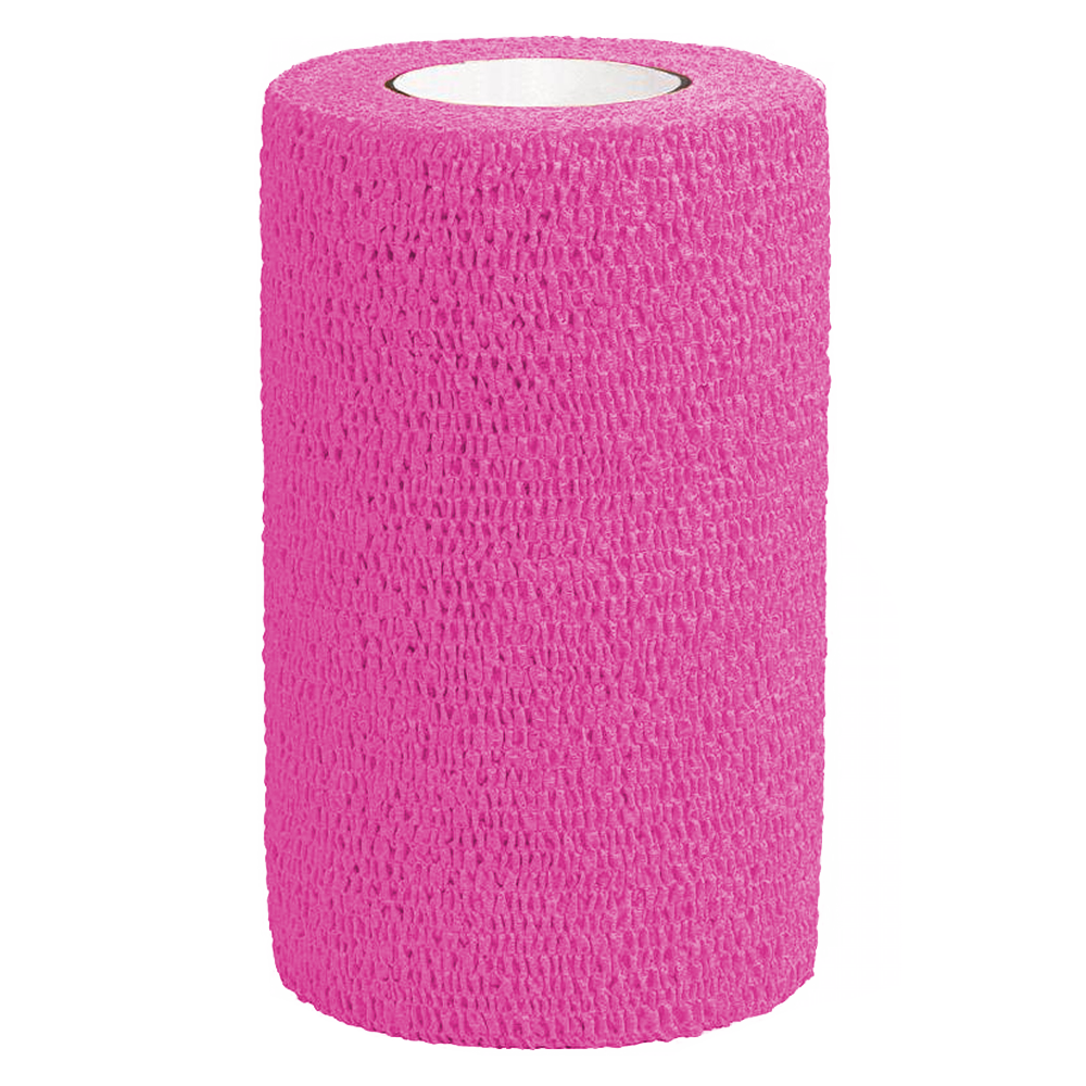 FLEXWRAP E-Z TEAR BANDAGE 4" HOT PINK (ASPEN)