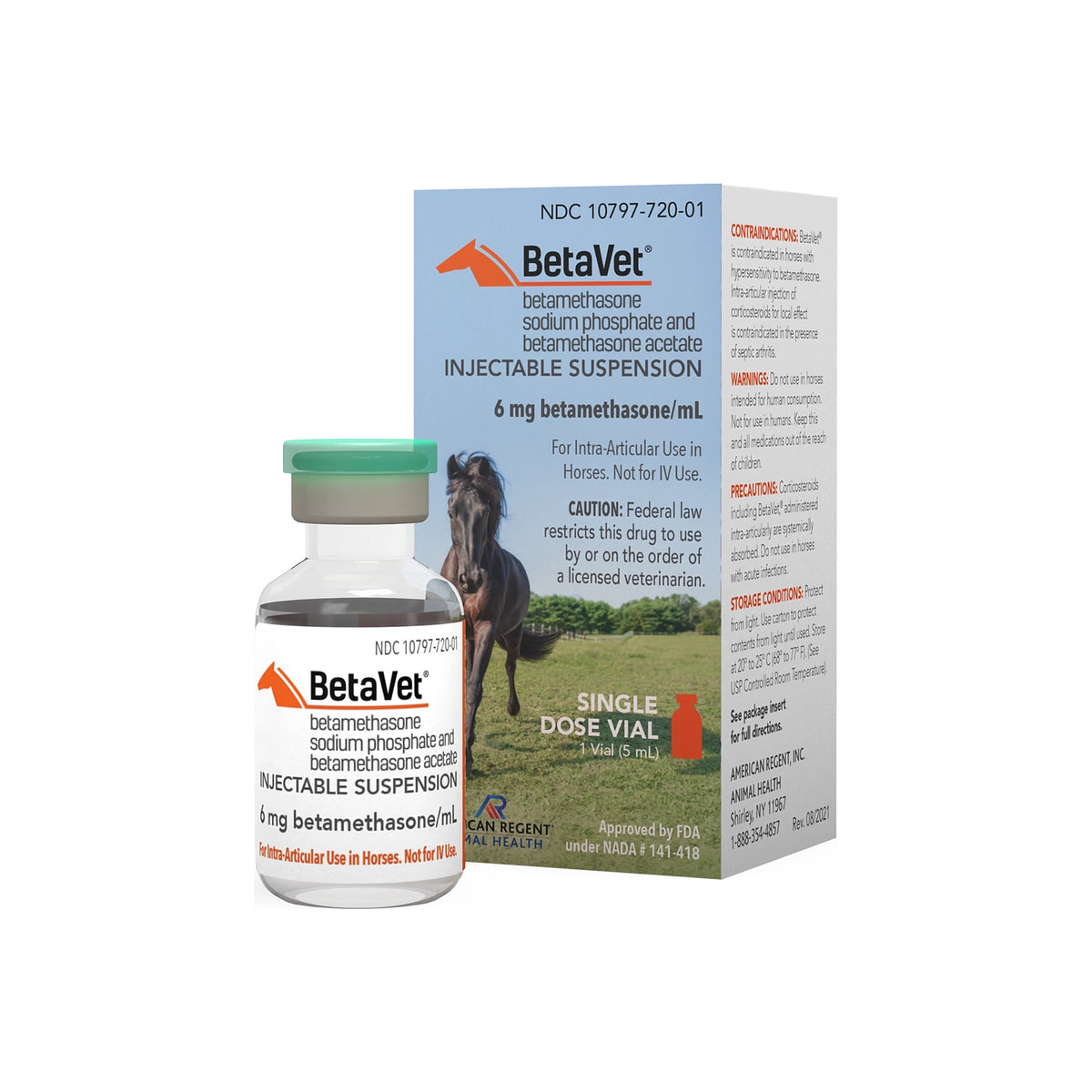 BETAVET (Fosfato sódico de betametasona y acetato de betametasona) 5ml (Rx)