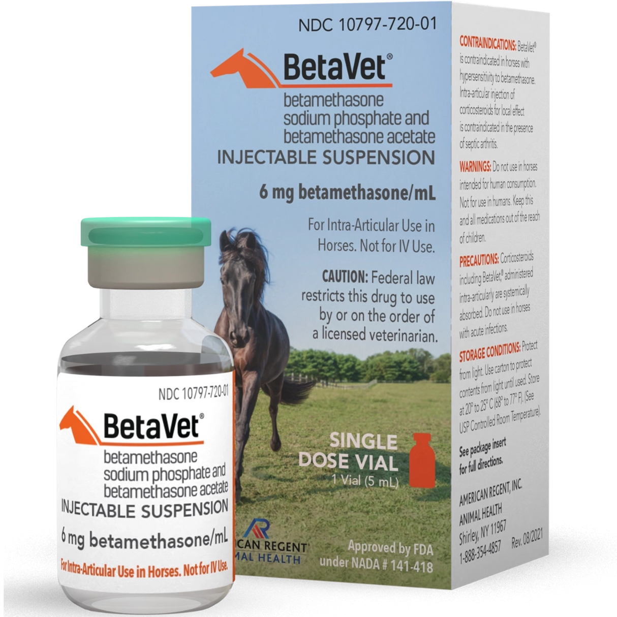 BETAVET (Fosfato sódico de betametasona y acetato de betametasona) 5ml (Rx)