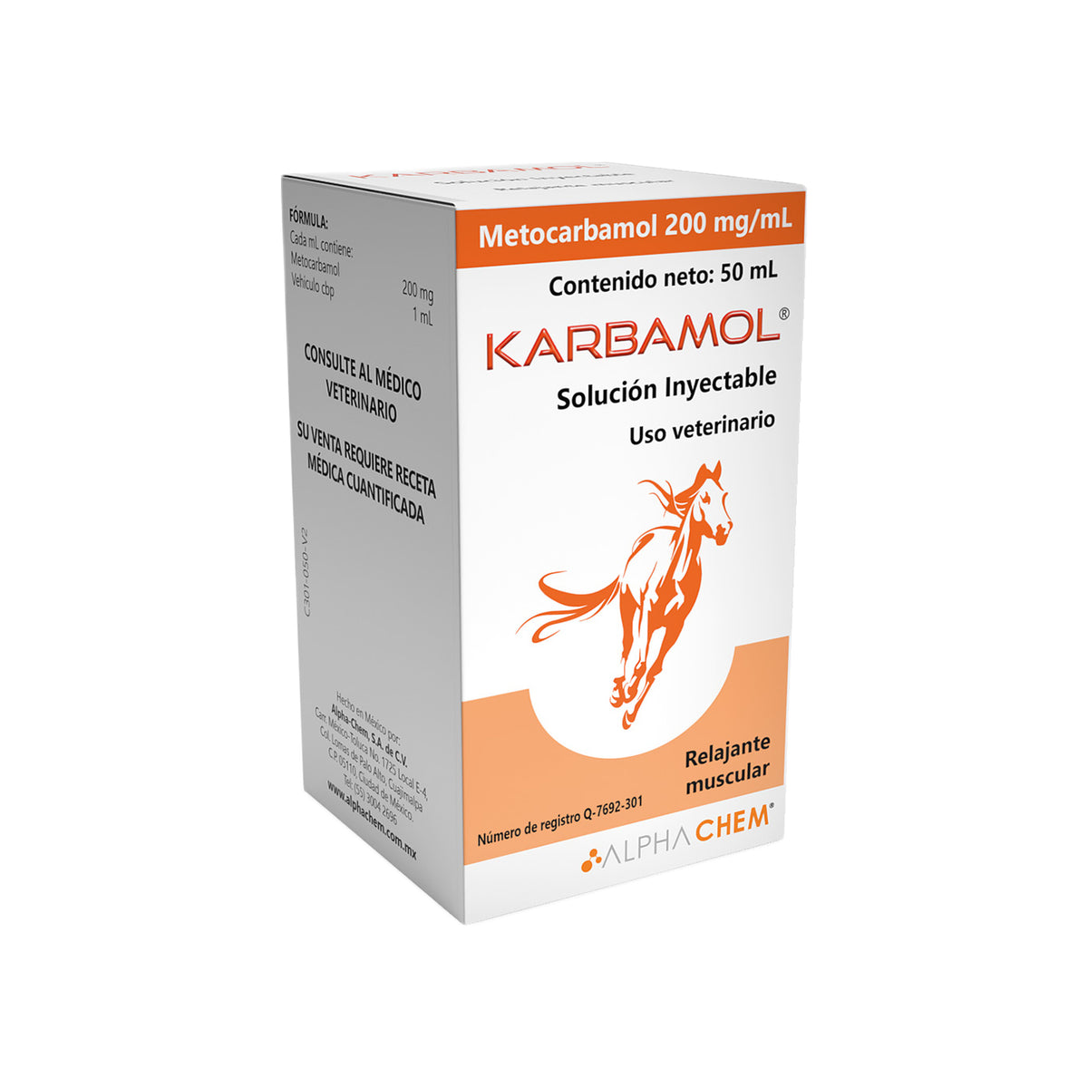 KARBAMOL 50 ML (METOCARBAMOL 200 MG/ML) (RX)
