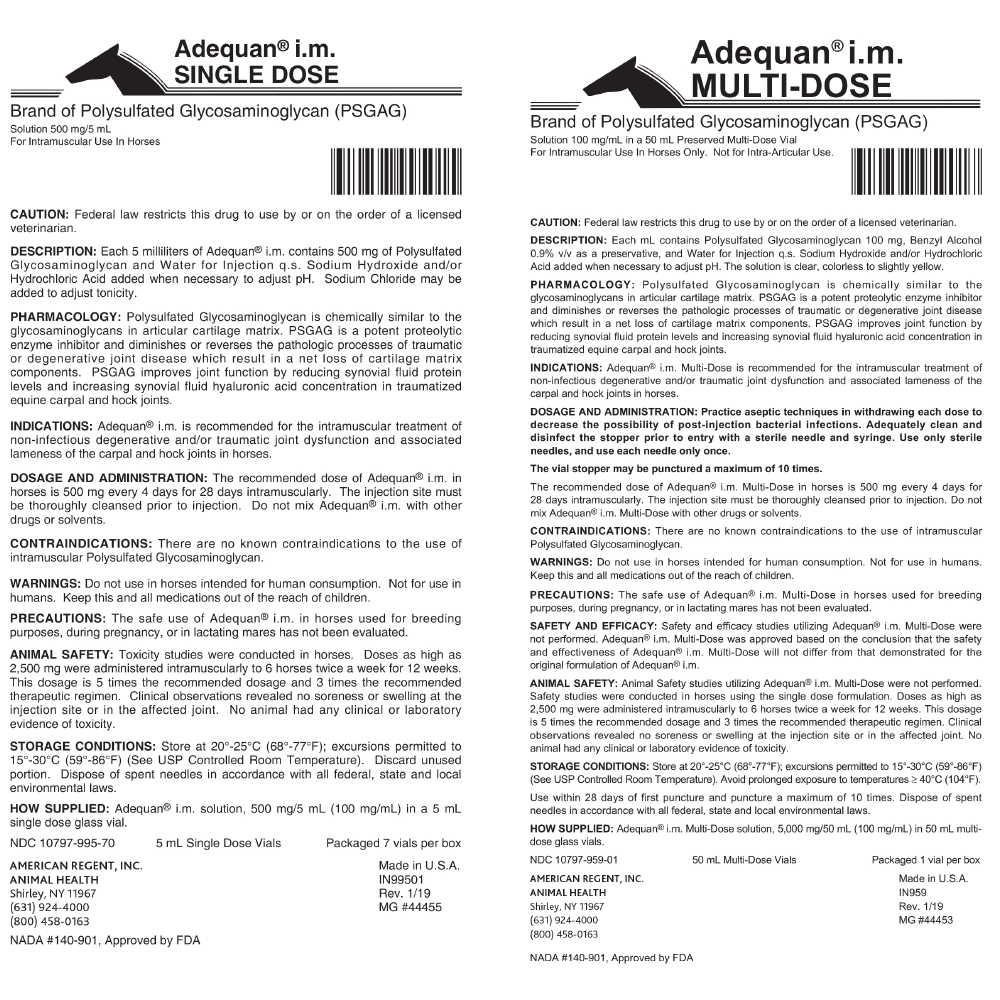 ADEQUAN I.M (PSGAG) 5 ml/500 mg (RX) (Venta x Unidad)