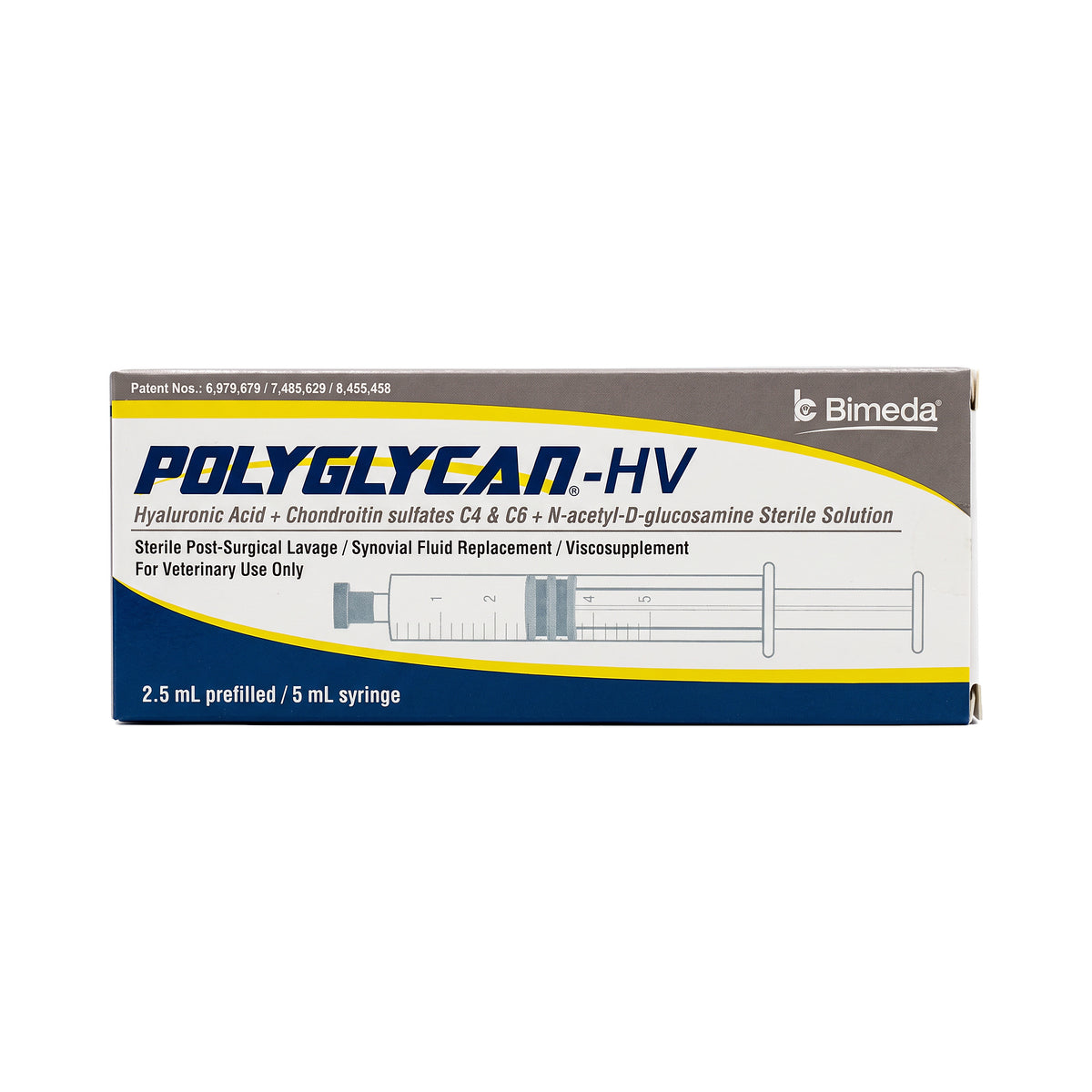 POLYGLYCAN H.V 2.5 ML (20 mg HA/250 mg Condritina/125 mg Glucosamina) (RX)