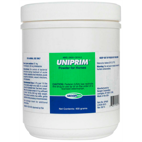 UNIPRIM SULFAS (333 mg/gr) Y TRIMETROPIN (67 mg/gr) EN POLVO (RX)