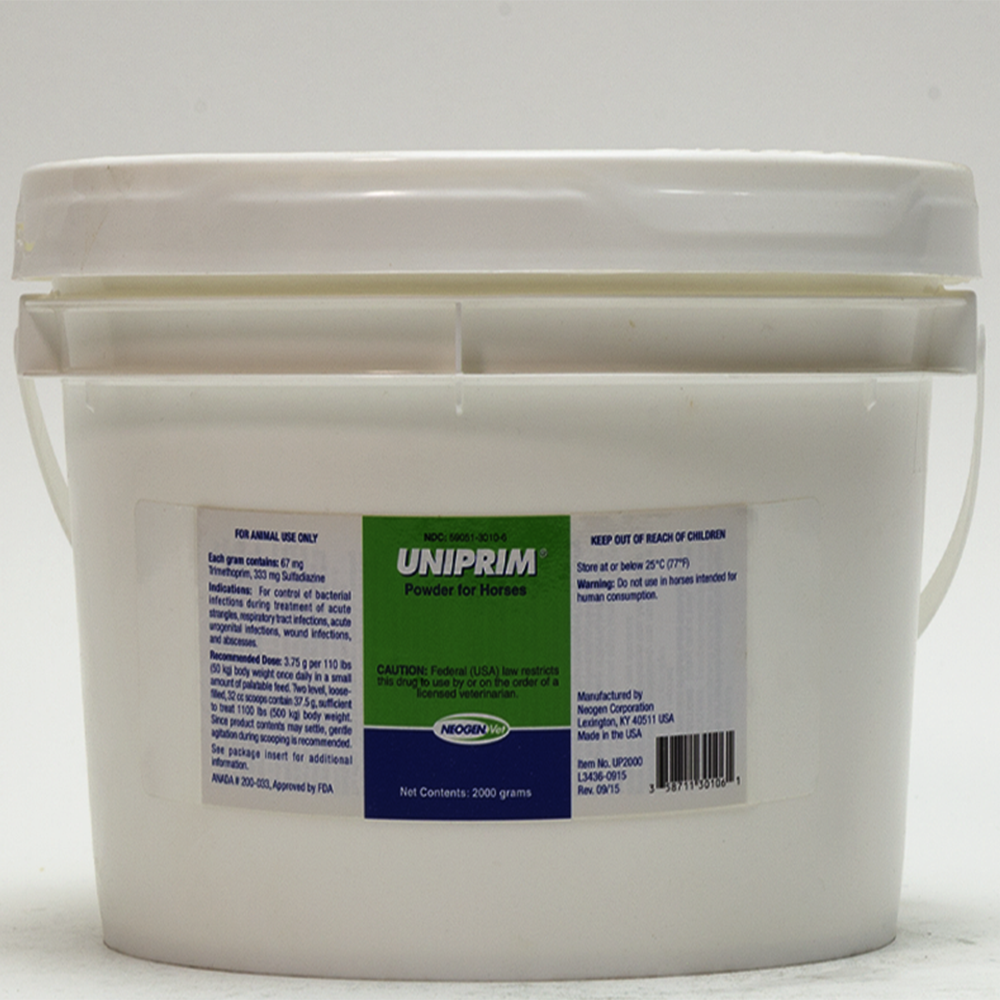 UNIPRIM SULFAS (333 mg/gr) Y TRIMETROPIN (67 mg/gr) EN POLVO (RX) 2 KGS