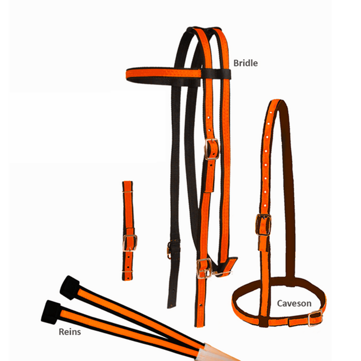 JACKS RIENDAS BRIDA Y CABEZADA DE CARRERA ( RACE BRIDLE SET)