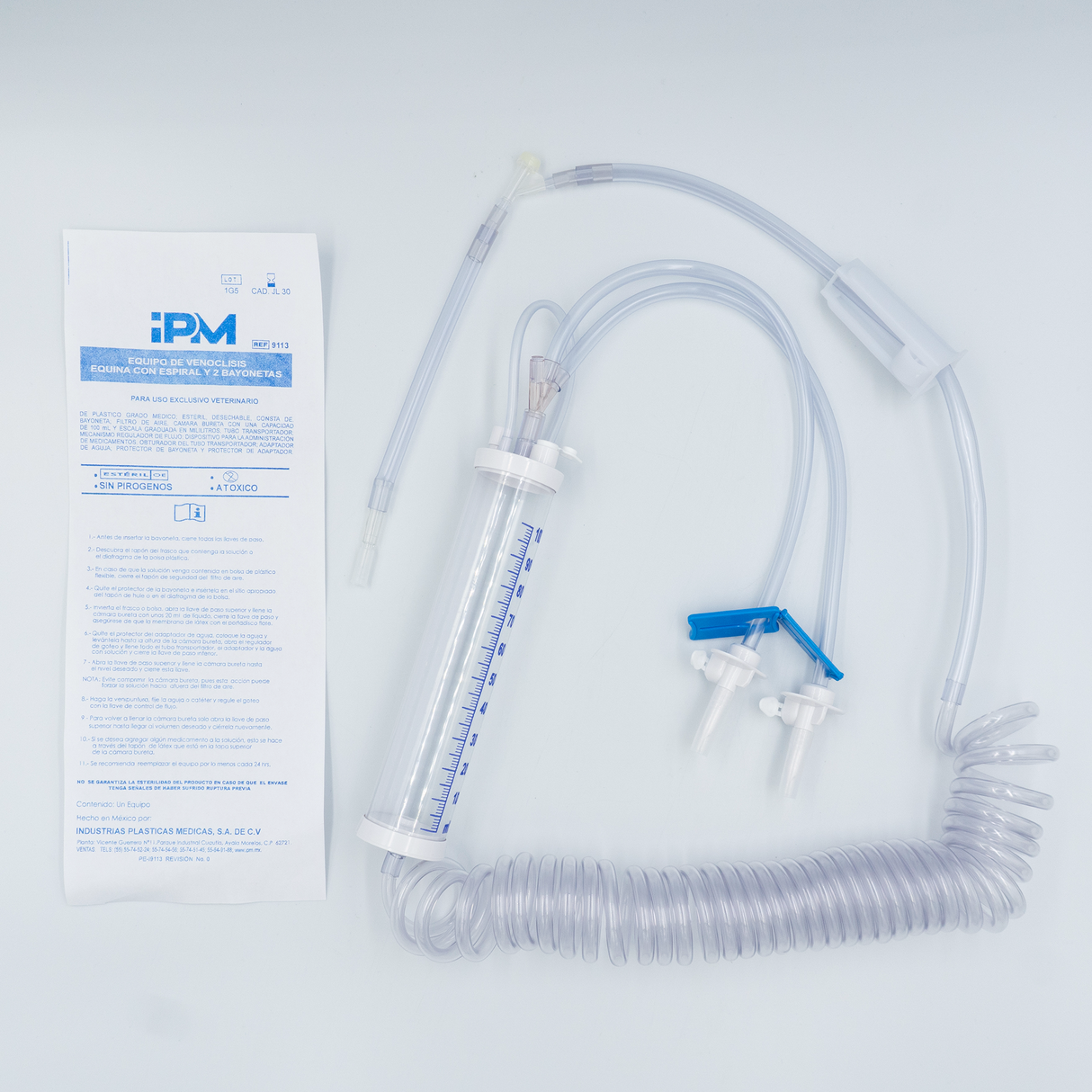 EQUIPO PARA VENOCLISIS EQUINO