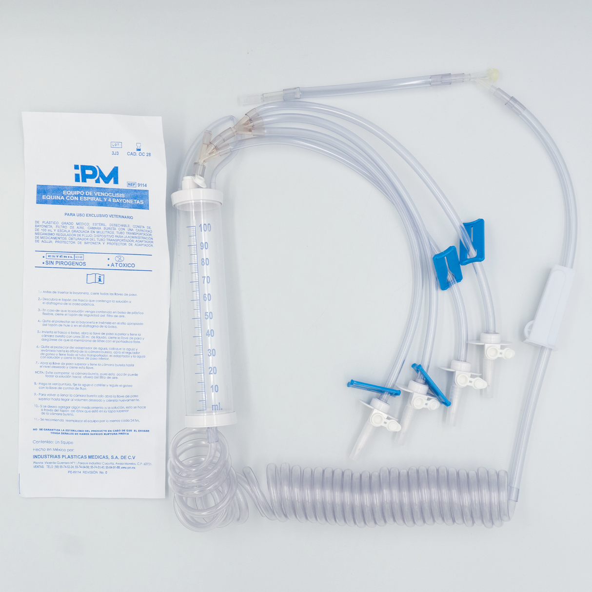 EQUIPO PARA VENOCLISIS EQUINO