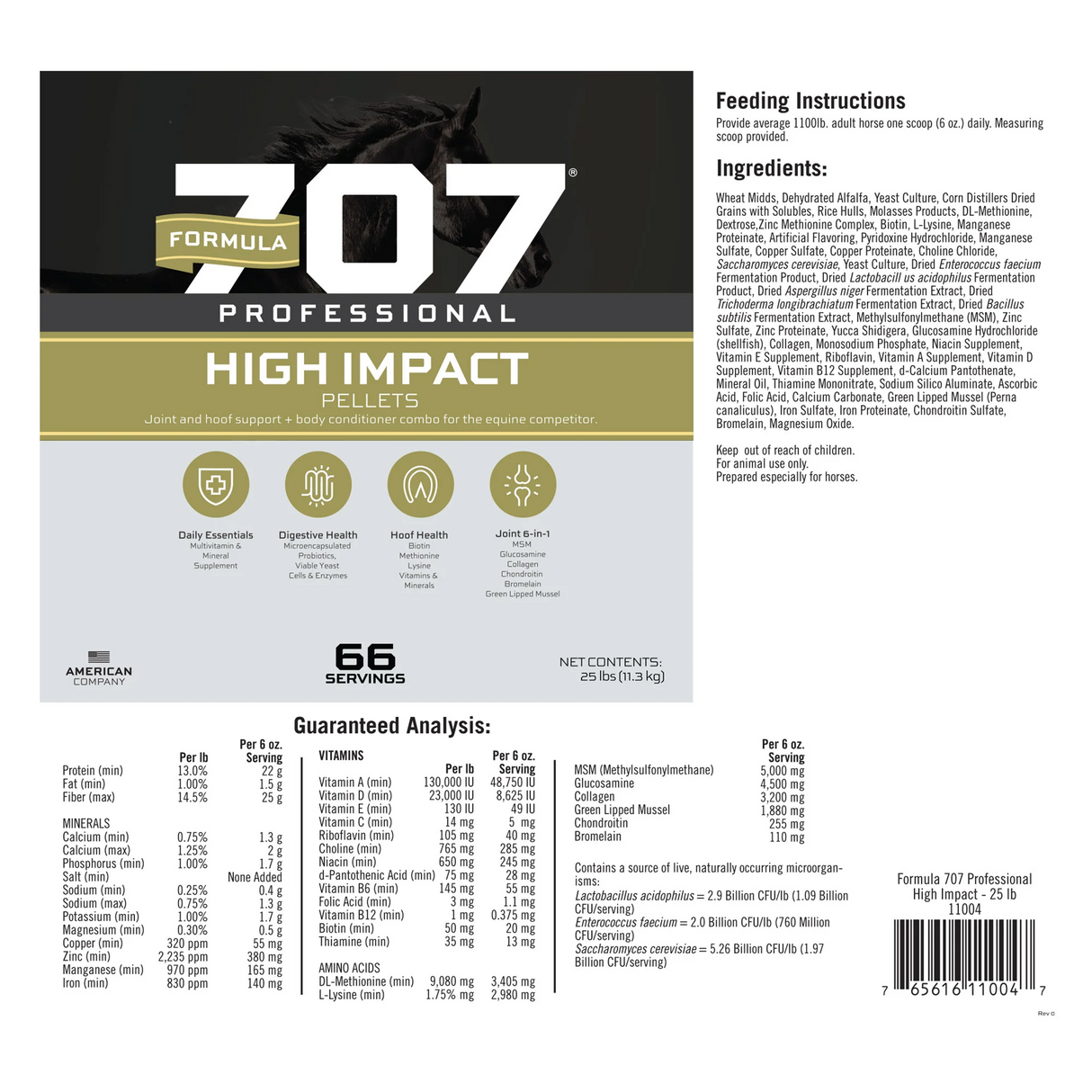 FORMULA 707 PROFESSIONALS HIGH IMPACT
