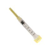 JERINGAS DESECHABLES DE EMPAQUE DURO LUER SLIP 3 CC CON AGUJA 20 G x 1 (PAQ/100)