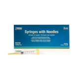 JERINGAS DESECHABLES DE EMPAQUE DURO LUER SLIP 3 CC CON AGUJA 20 G x 1 (PAQ/100)