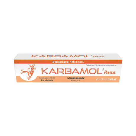 KARBAMOL PASTA ORAL 416 mg/m (Caja con 2 Jeringas de 36 ml)