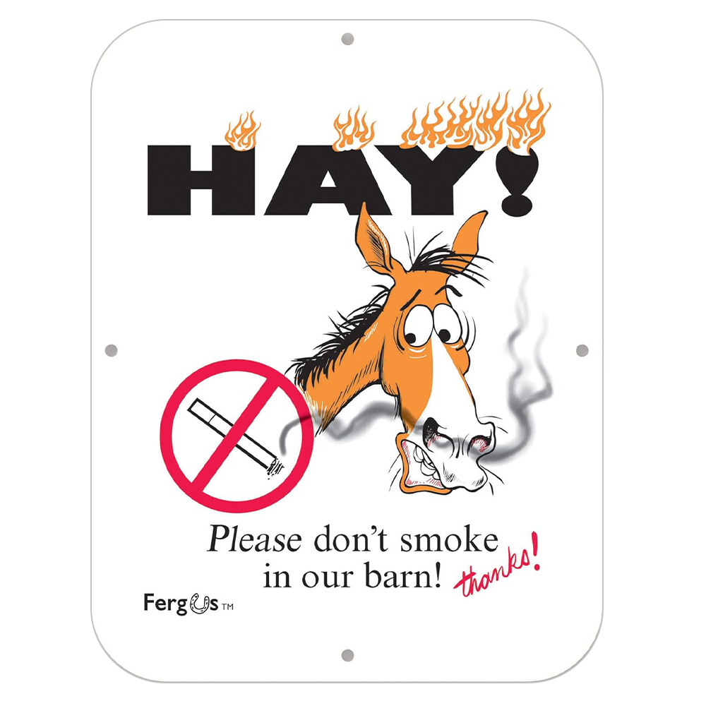 SEÑALAMIENTOS PARA CABALLERIZAS (NO FUMAR) 8.5" X 11"