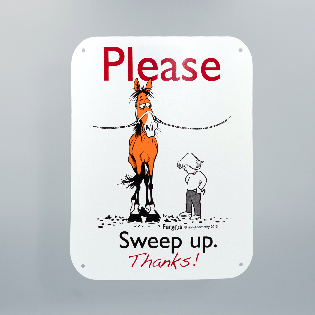 SEÑALAMIENTOS PARA CABALLERIZAS (FAVOR DE BARRER) 8.5" X 11"