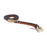 TOUGH 1 RIENDAS DIVIDIDAS Y TRENZADAS "ROYAL KING" DE CUERO CRUDO Y BORLAS DE CRIN