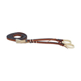TOUGH 1 RIENDAS DIVIDIDAS Y TRENZADAS "ROYAL KING" DE CUERO CRUDO Y BORLAS DE CRIN