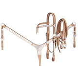 TOUGH 1 JUEGO DE CABEZADA PECHERA Y RIENDA PLATA ROYAL KING FUTURITY