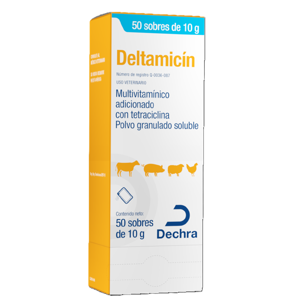 DELTAMICIN 50 X 10 GRMS (MULTIVITAMINICO CON TETRACICLINA SOLUBLE)