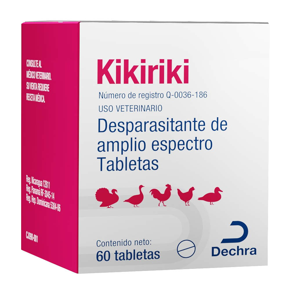 KIKIRIKI (DESPARASITANTE PARA GALLOS) 60 TABLETAS