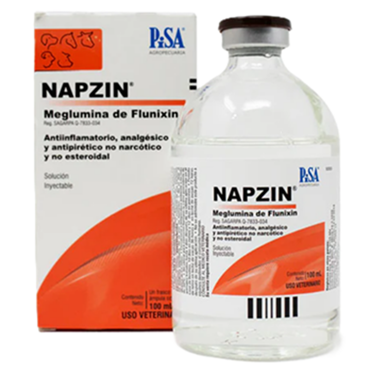 NAPZIN SOLUCION INYECTABLE (MEGLUMINA DE FLUNIXIN 50 mg/ml)