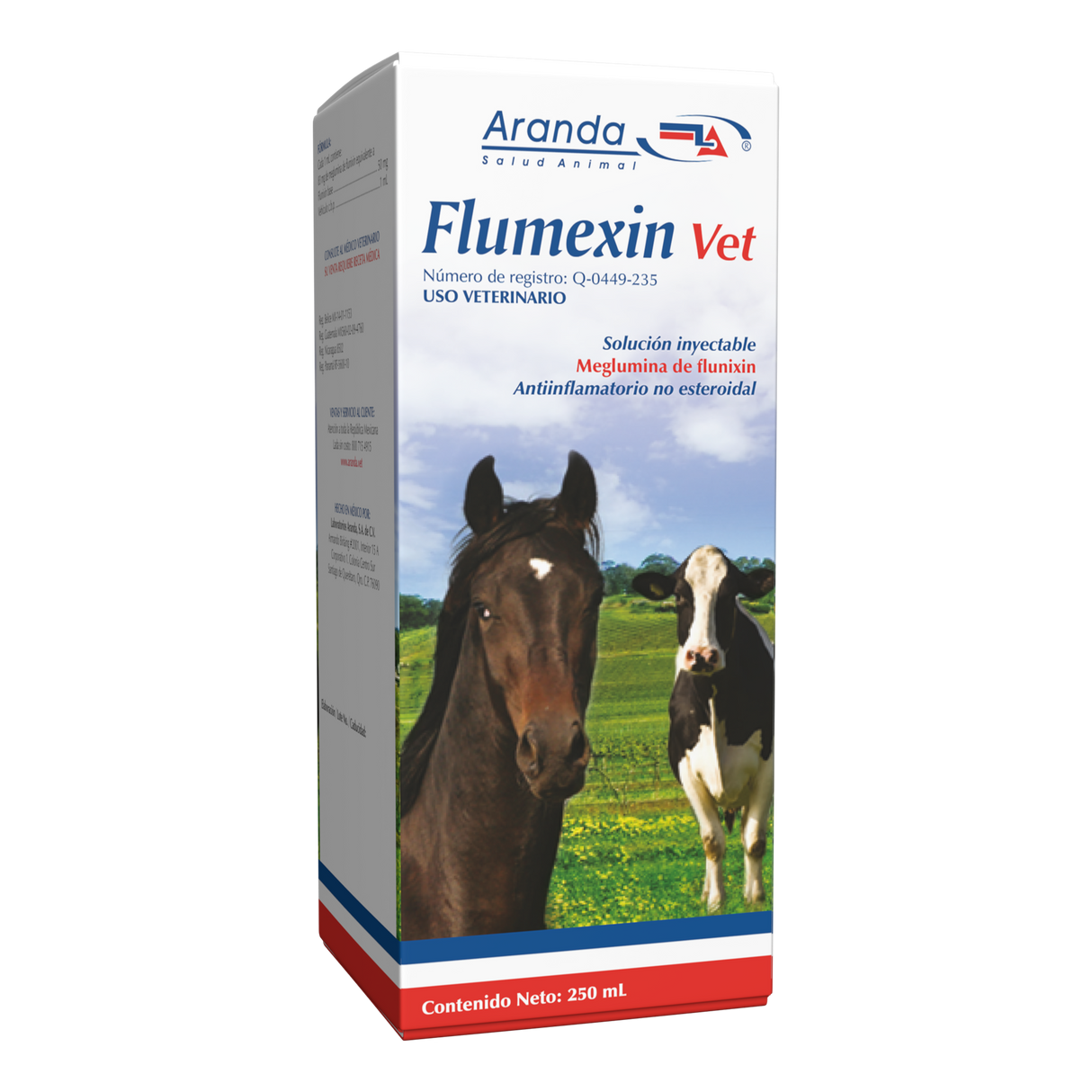 FLUMEXIN VET (FLUNIXIN MEGLUMINA 83 mg/ml & EQUIVALENTE A 50 mg/ml DE FLUNIXIN BASE)