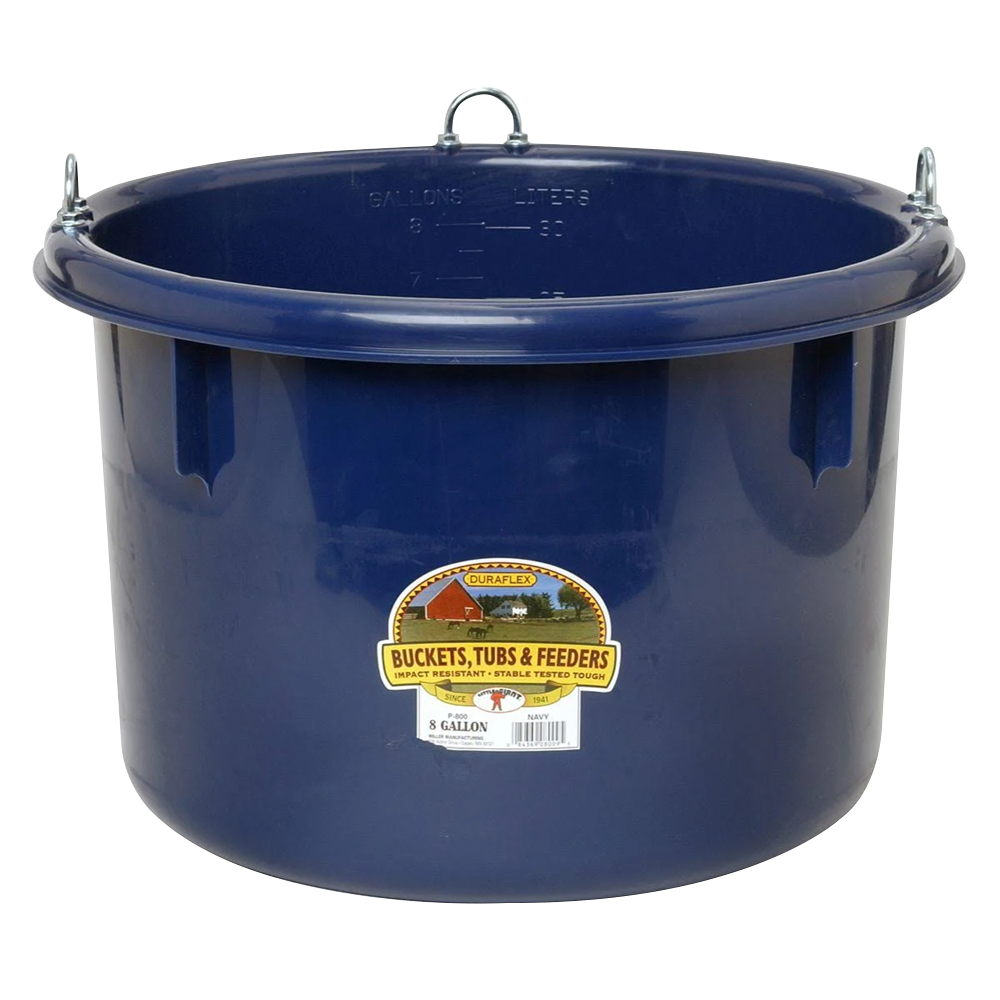 COMEDERO REDONDO PLASTICO 8 GALONES/ 8 GALLON PLASTIC ROUND FEEDER P800NAVY