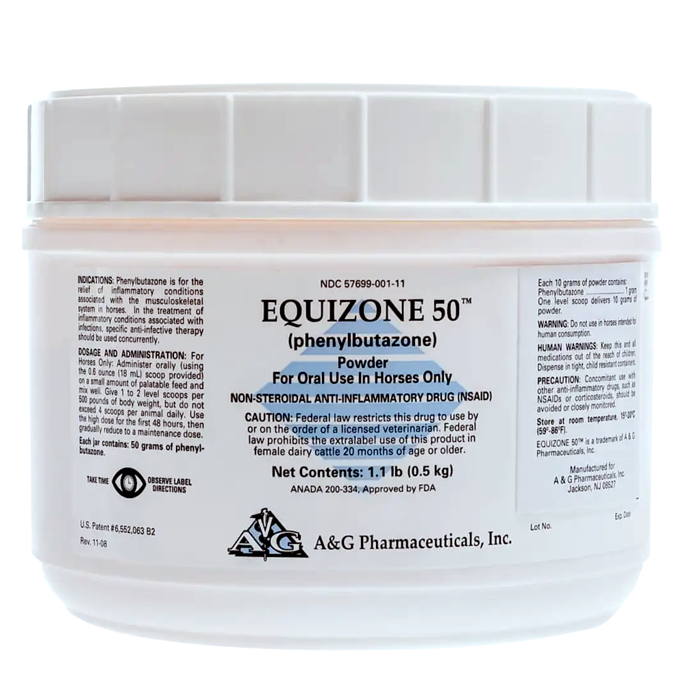 EQUIZONE 50 PHENYLBUTAZONE POWDER 1.1 LBS (.50 KGS)