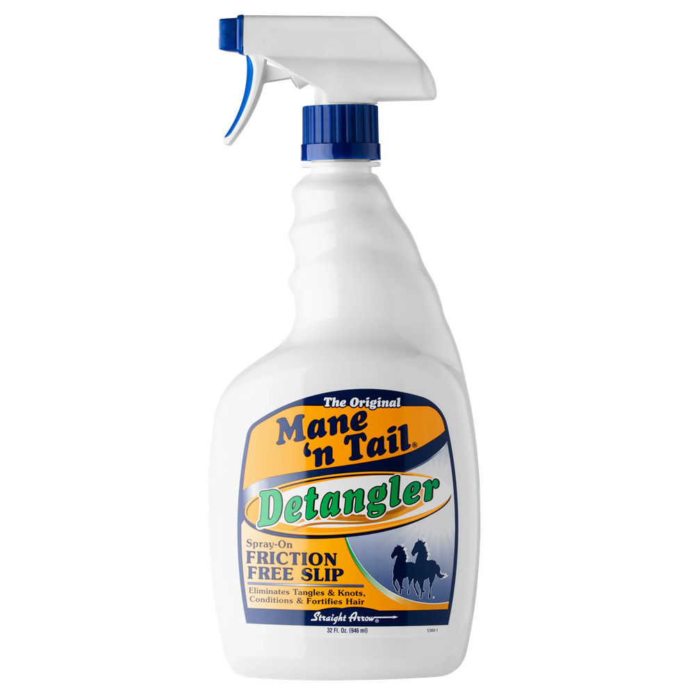 MANE & TAIL EQUINE DETANGLER SPRAY 32 OZ