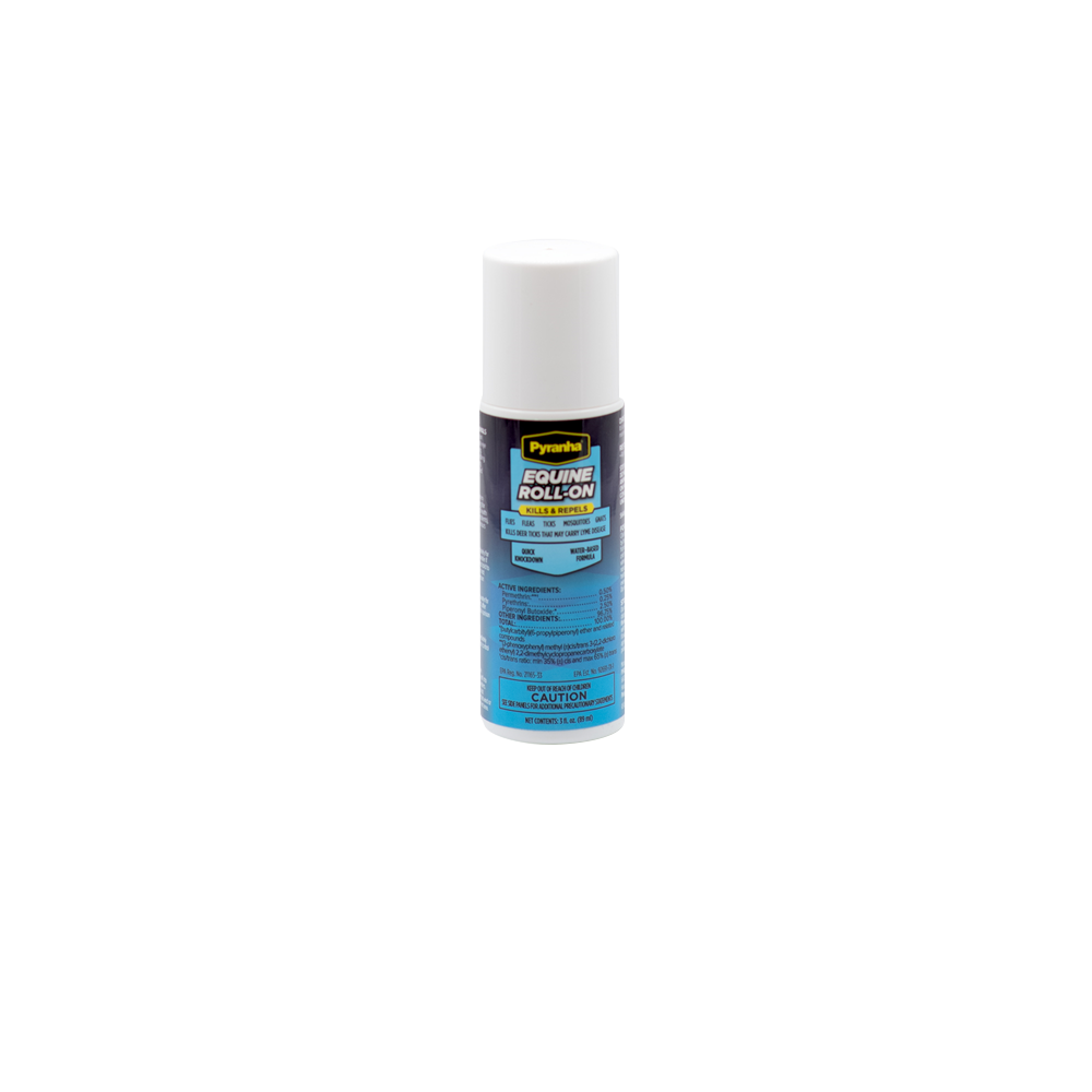 PYRANHA EQUINE ROLL ON INSECTICIDA/REPELENTE A RESISTENTE AL AGUA (BASE DE AGUA)