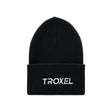 Gorro de punto Troxel en color negro, tejido en acrílico 100%, para jinetes