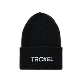 Gorro de punto Troxel en color negro, tejido en acrílico 100%, para jinetes