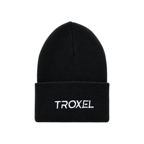 Gorro de punto Troxel en color negro, tejido en acrílico 100%, para jinetes