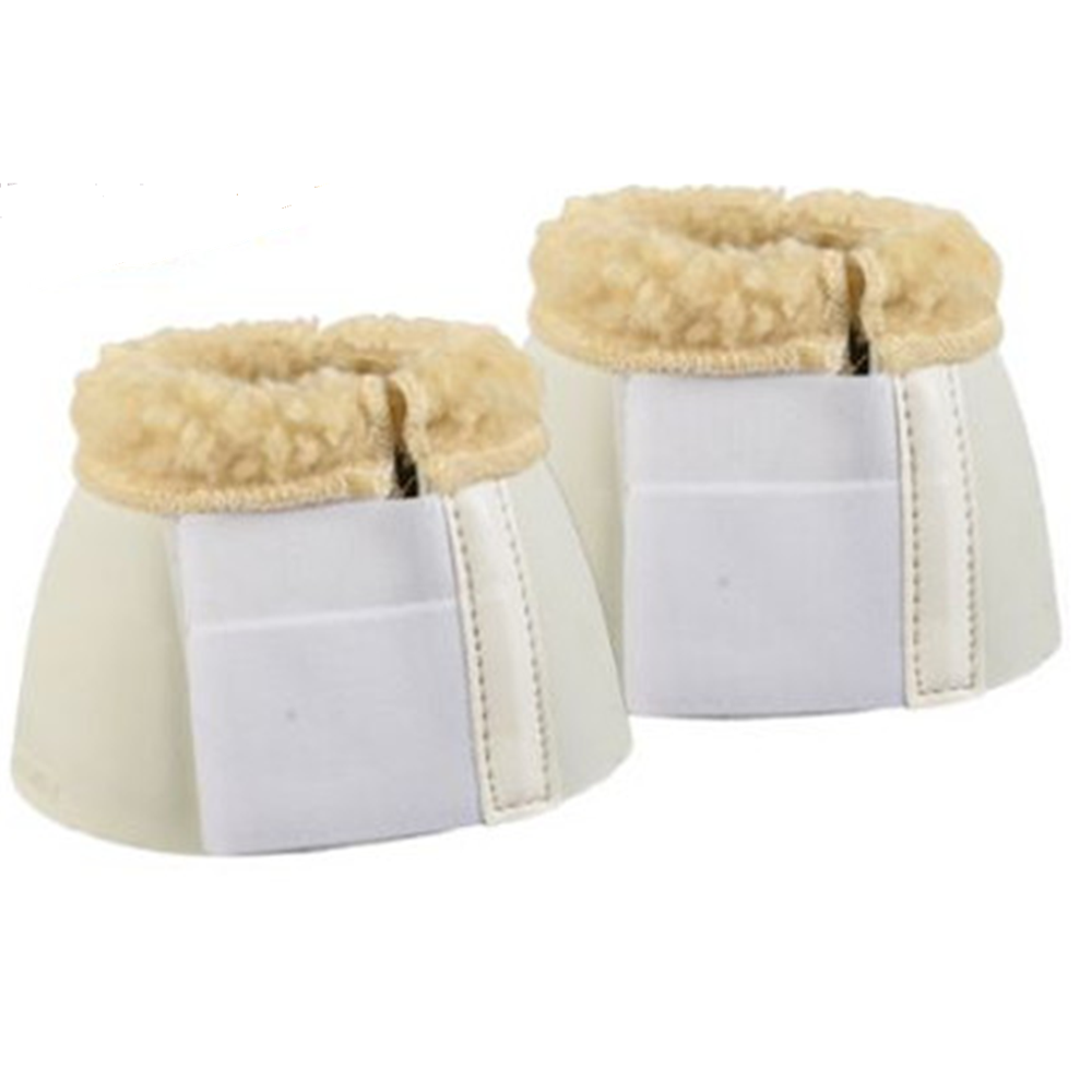 JACKS BOTAS DE CAMPANA DE PLASTICO CON BORREGA Y VELCRO TALLA MEDIANA (BLANCO)