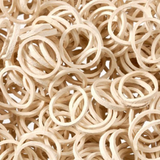 TOUGH 1 PAQUETE DE 500 LIGAS DE HULE  PARA PEINAR CRIN Y COLA