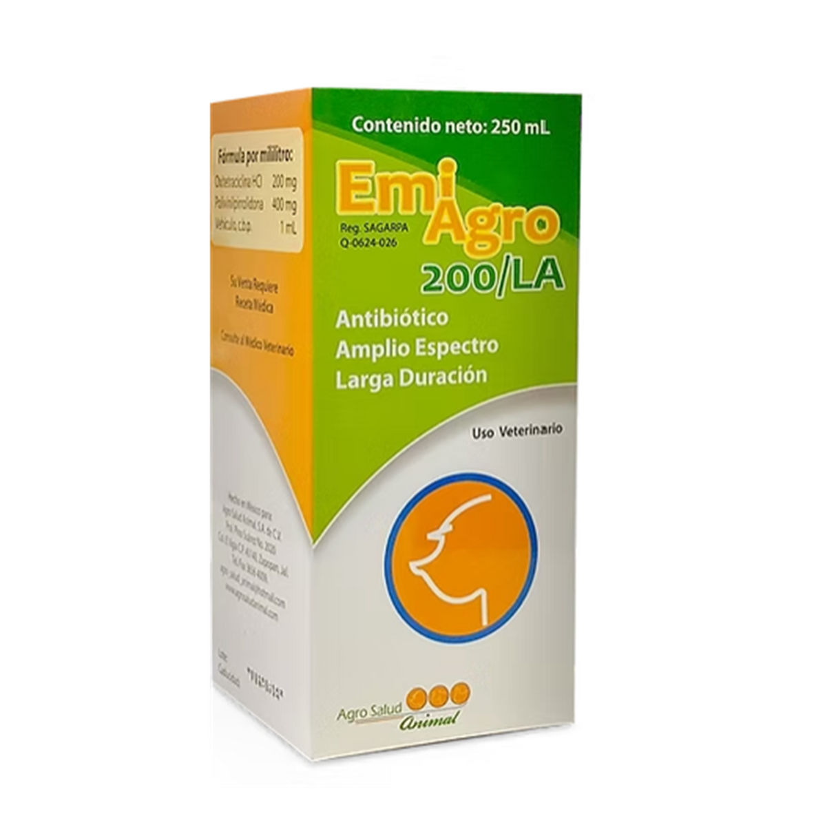 EMI AGRO 200/LA (OXITETRACICLINA 200 MG Y POLIVINILPIRROLIDONA 400MG)