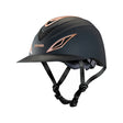 Casco de equitación Troxel Avalon en acabado rose gold, certificado ASTM F1163 y SEI