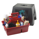 DURA TOTE STOOL/CAJA GROMMING CON ESCALON