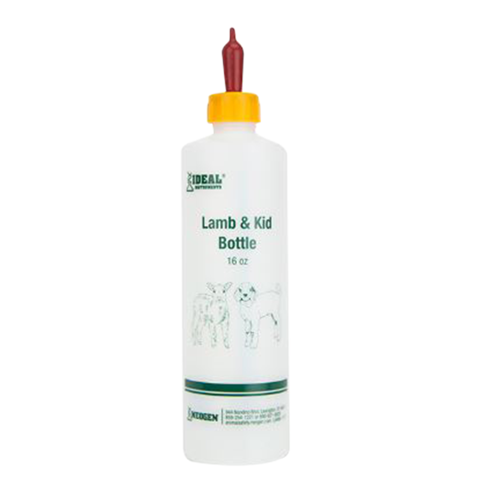 BOTELLA PARA CORDERO CON CHUPON ROJO DE ROSCA 16 OZ