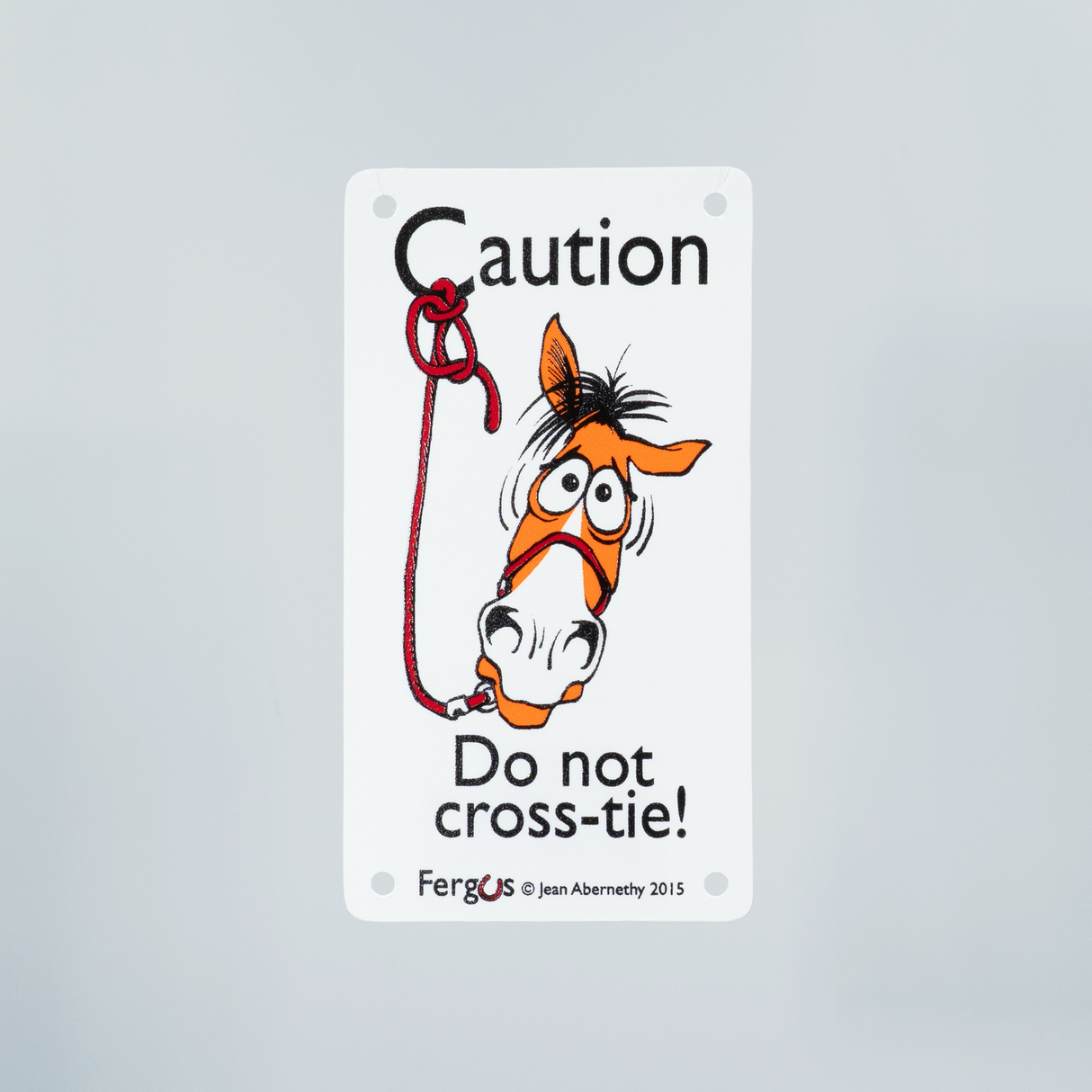 SEÑALAMIENTOS PARA CABALLERIZAS (PRECAUCION) 3.25" X 6"