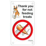 SEÑALAMIENTOS PARA CABALLERIZAS (NO ALIMENTAR) 3.25" X 6"