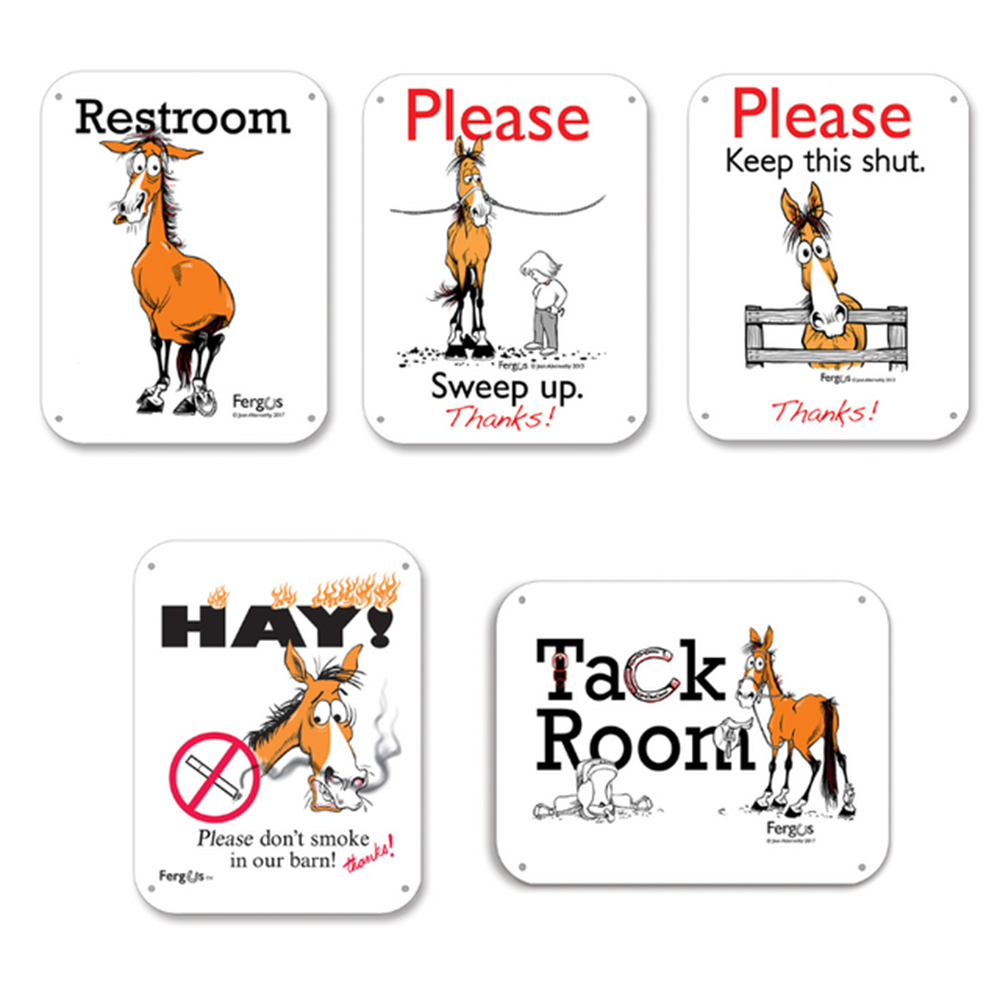 SEÑALAMIENTOS PARA CABALLERIZAS (CUARTO DE MONTURAS) 8.5" X 11"