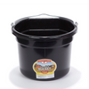 TINA LADO PLANO 8 QT FLAT BACK PLASTIC BUCKET NEGRA P8FB