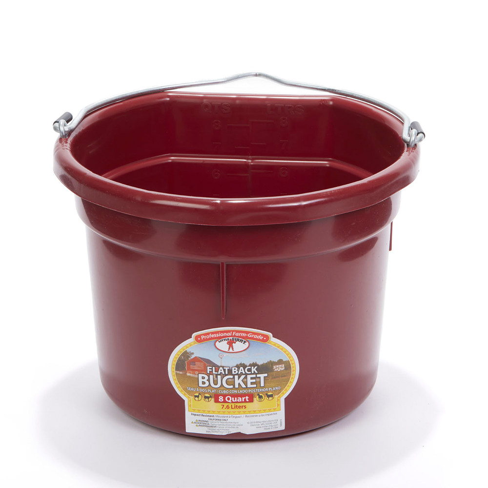 TINA LADO PLANO 8 QT FLAT BACK PLASTIC BUCKET VINO P8FB