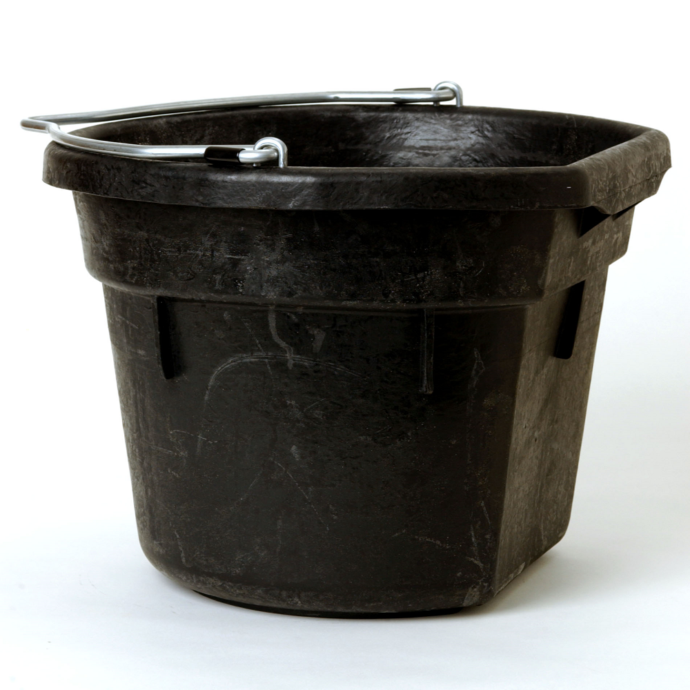 TINA VULCANIZADA LADO PLANO 18 QT (BUCKET FLAT BACK 18 QT) DF18FB