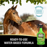 Caballo alazán, UltraShield Green es una fórmula a base de agua lista para usar sin diluir