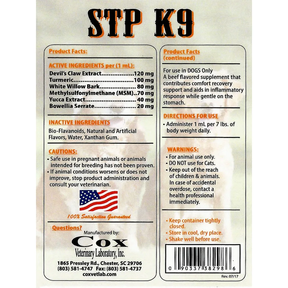 STOP THE PAIN STP K9 (946 ML)
