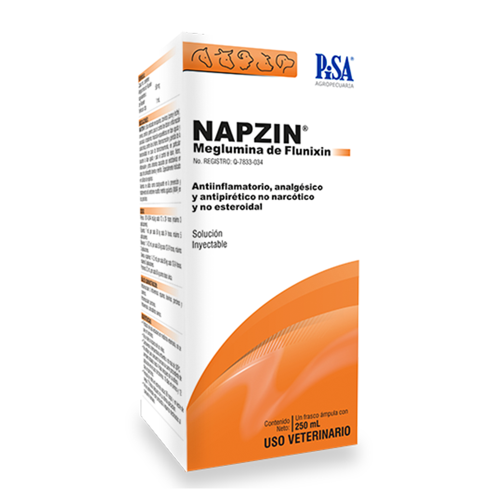 NAPZIN SOLUCION INYECTABLE 10 ML (MEGLUMINA DE FLUNIXIN 50 mg/ml)
